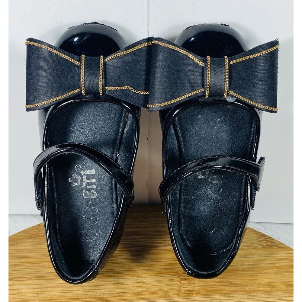 Little Girl Black Dress Shoe Size 26